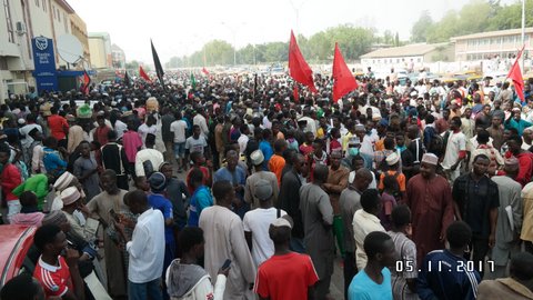 arbaeen symbolic trek from kano on first day 